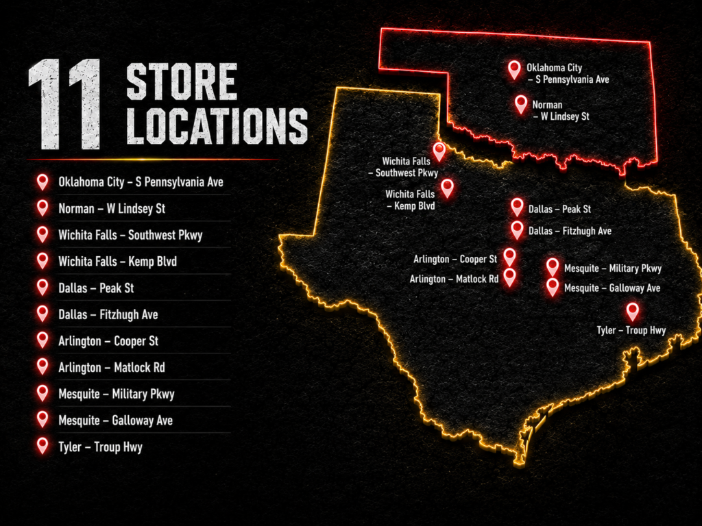 Vape Vibes Locations map
