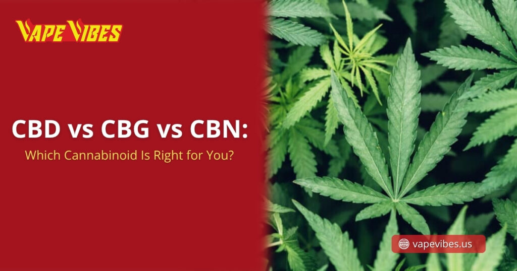CBD vs CBG vs CBN